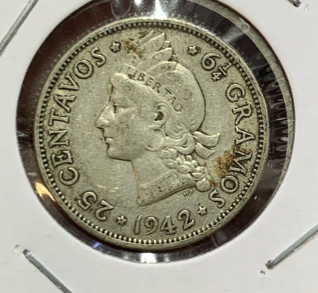 REPUBLICA DOMINICANA 20 CENTAVOS 1942 - Fresh Stock Dated October 2025