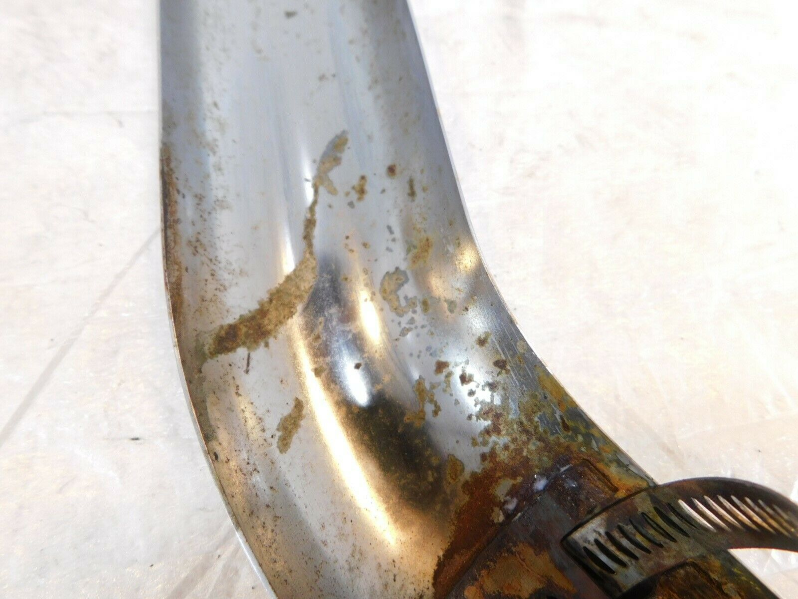 Harley Davidson FXD Dyna Chrome Rear Exhaust Header Pipe Heat Shield Cover - Fresh Stock Dated October 2025