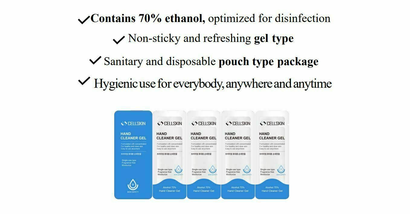 Travel Size Hand Sanitizer Packet Kill Germs Disinfectant Moisturizing 70% ALC - Fresh Stock Dated October 2025