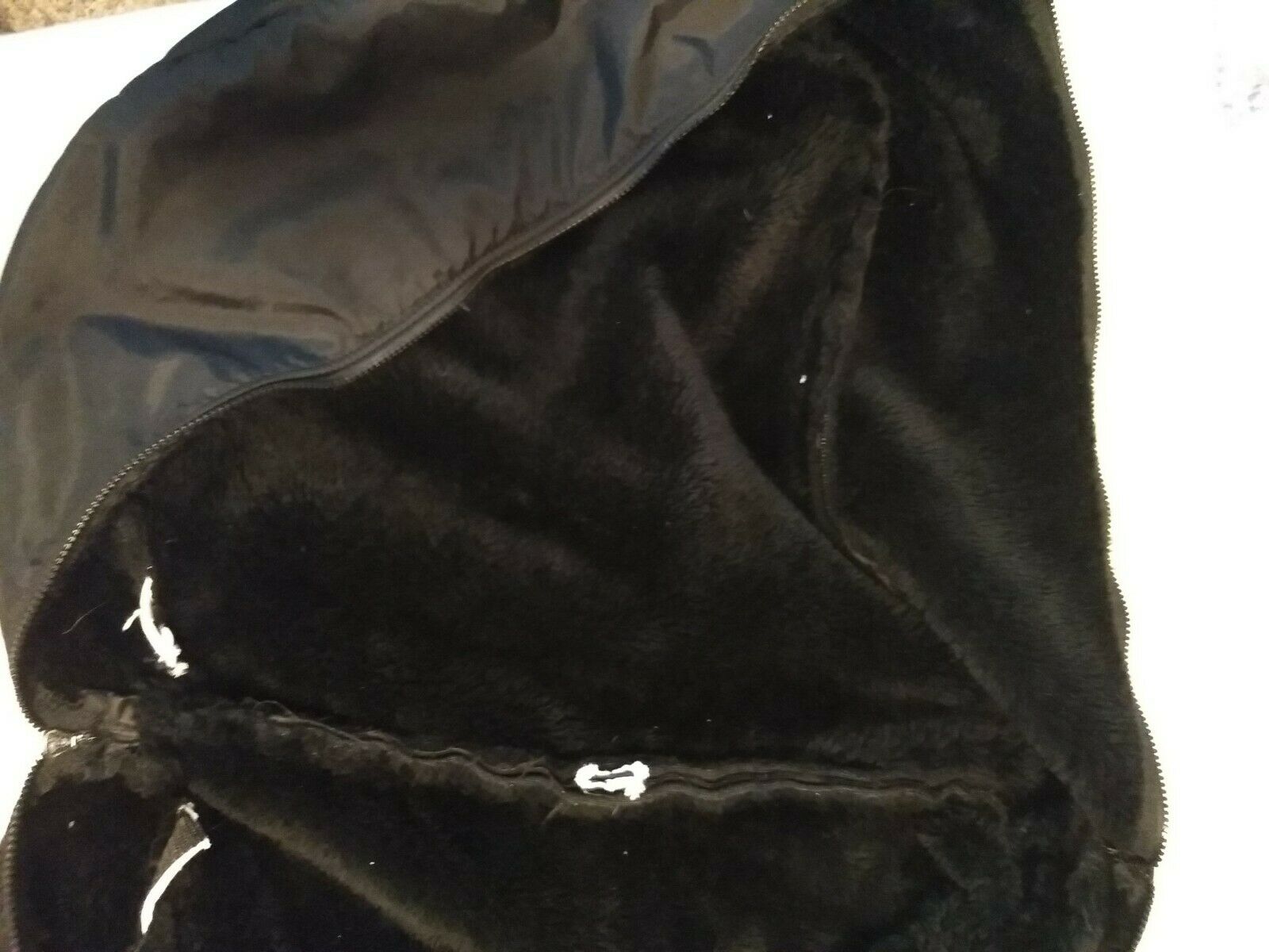 English Saddle Cover With Handles Black with White Pinstripe - Fresh Stock Dated October 2025