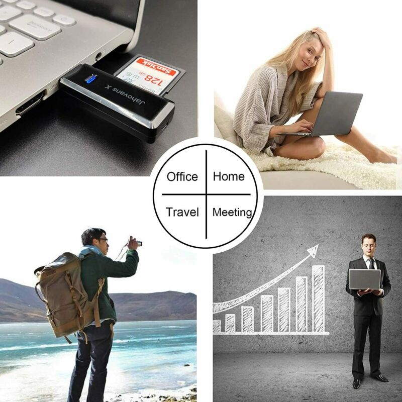 USB 3.0 SD Card Reader for PC, Laptop, Mac, (Black) - Fresh Stock Dated October 2025