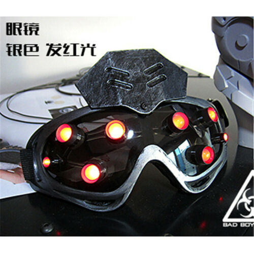 Hot Cyberpunk Mechanical Goggles LED Light Cosplay Halloween Party Bar Prop - Fresh Stock Dated October 2025