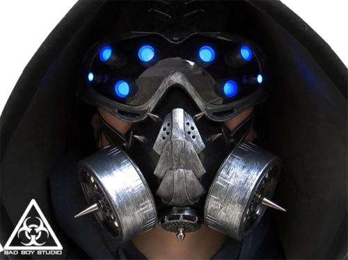 Hot Cyberpunk Mechanical Goggles LED Light Cosplay Halloween Party Bar Prop - Fresh Stock Dated October 2025
