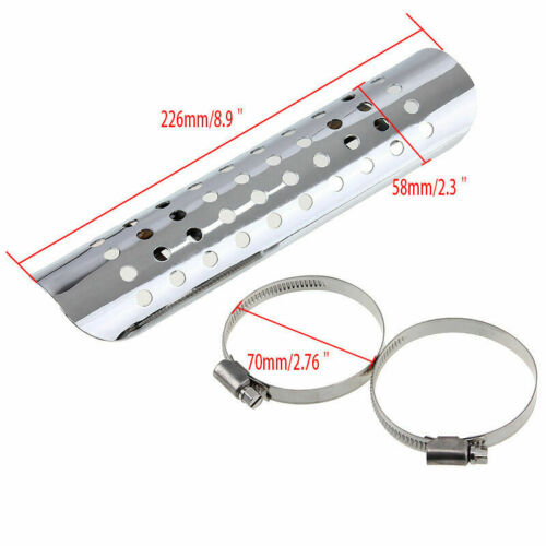 Chrome Exhaust Muffler Pipe Heat Shield Cover Heel Guard For Harley Motorcycle - Fresh Stock Dated October 2025