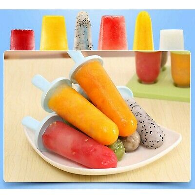 BESTONZON 6 Grids Popsicle Molds Ice Pop Makers Ice Pop Molds Plastic Popsicl... - Fresh Stock Dated October 2025