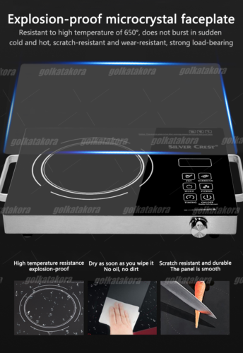 Electric Single Induction Cooker 3500W Cooktop Digital Hot Plate With Handle US - Fresh Stock Dated October 2025