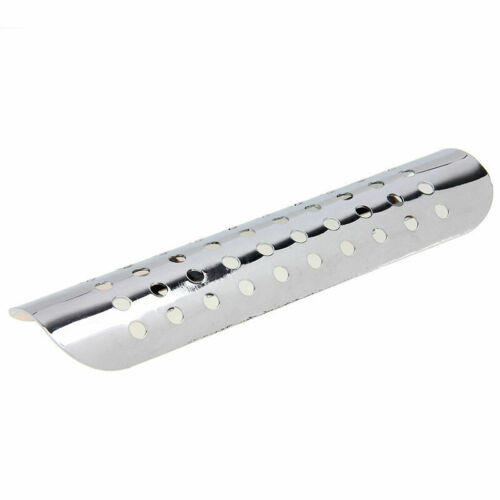 Universal Chrome Exhaust Muffler Pipe Heat Shield Cover Heel Guard Motorcycle - Fresh Stock Dated October 2025