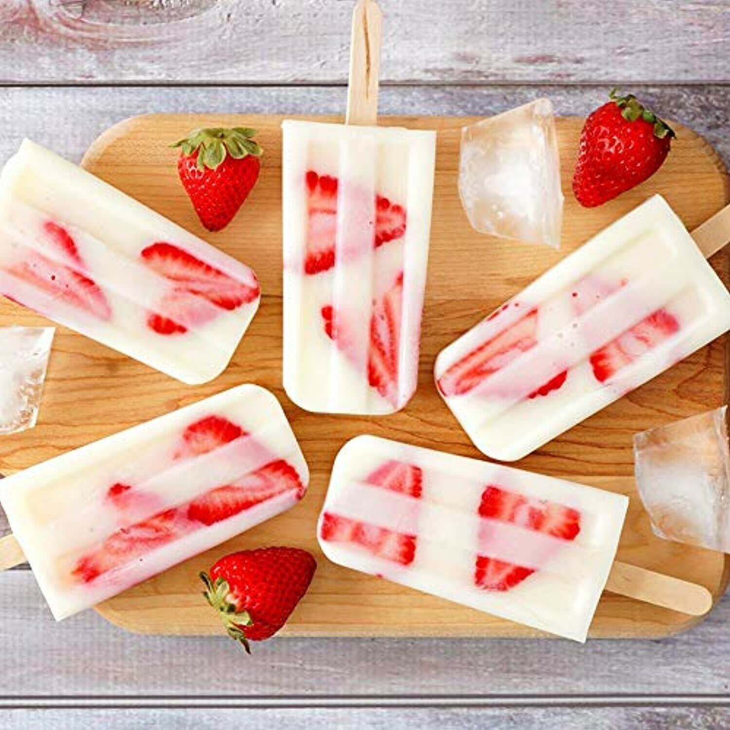 Ozera Popsicle Molds, 10-Cavity Popsicle Maker Mold Grade Silicone Popsicle Mold - Fresh Stock Dated October 2025