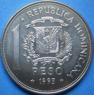 DOMINICAN REPUBLIC 1 PESO 1995 Dominicana Dominikanische Dominicaine Domenicana - Fresh Stock Dated October 2025