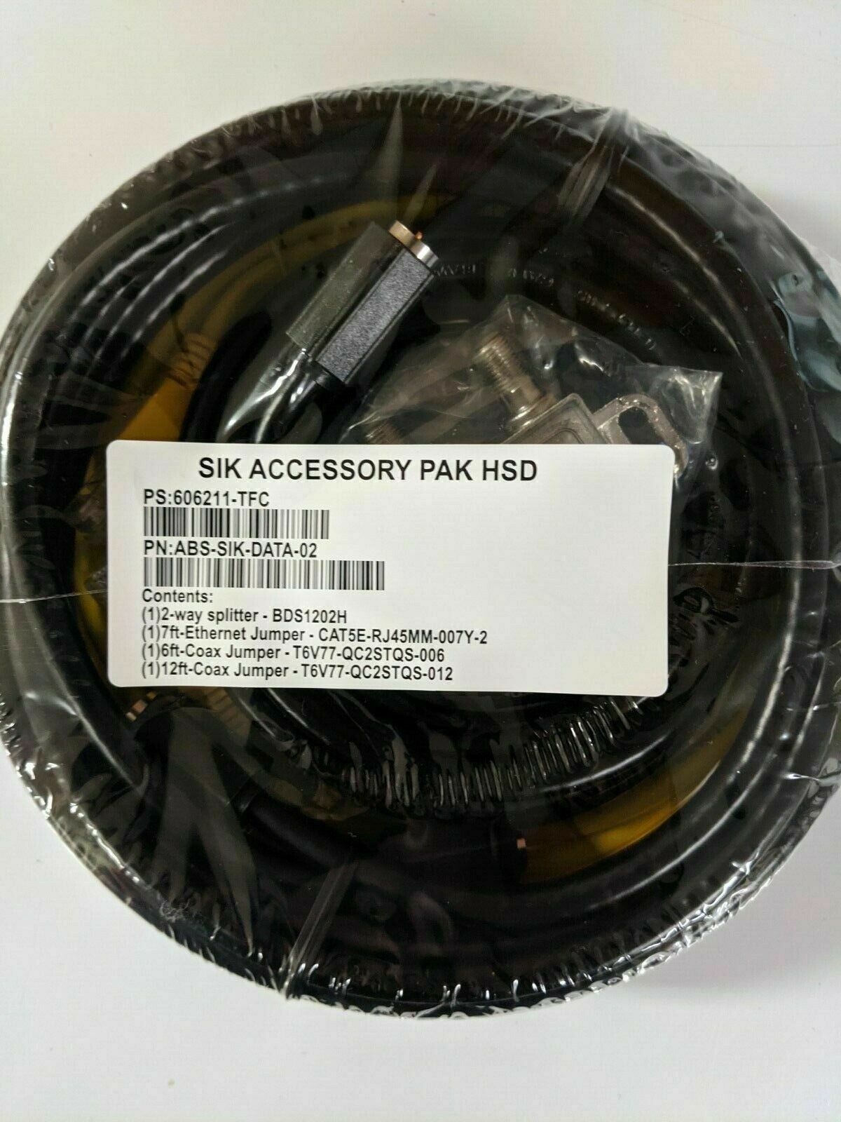 New SIK Accessory Pack HSD for Data, 6ft and 12ft Coax, 7ft ethernet, splitter - Fresh Stock Dated October 2025