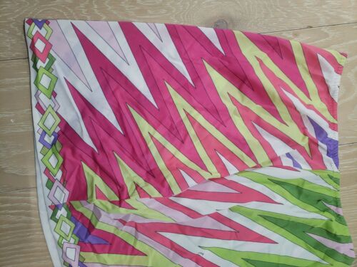 Vintage EMILIO PUCCI Formfit Rogers Colorful Slip Sheer Skirt Iconic Nylon Large - Fresh Stock Dated October 2025