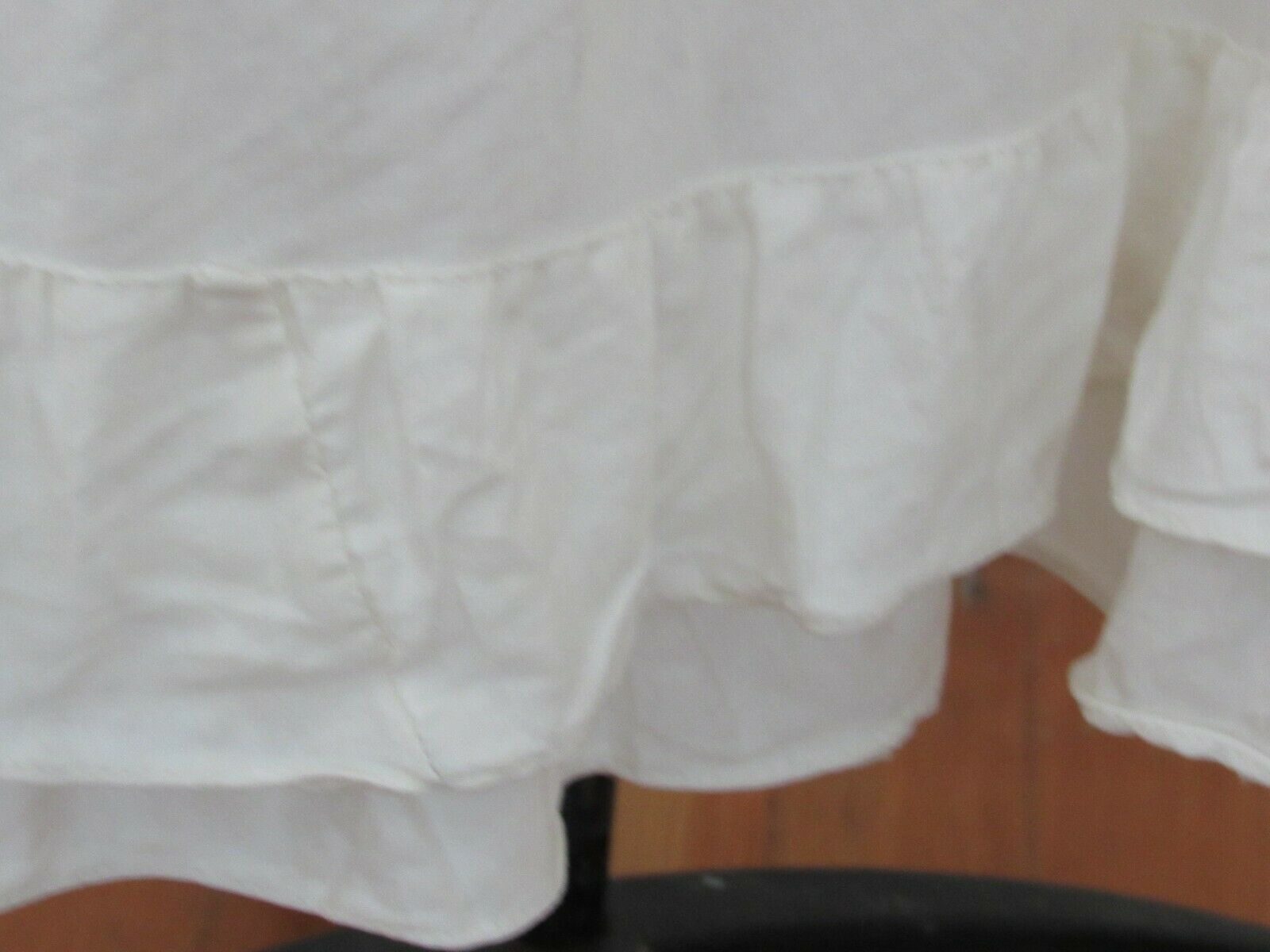 Vintage Edwardian Cotton Underskirt Altered Ruffles  Snap Closure Boho - Fresh Stock Dated October 2025