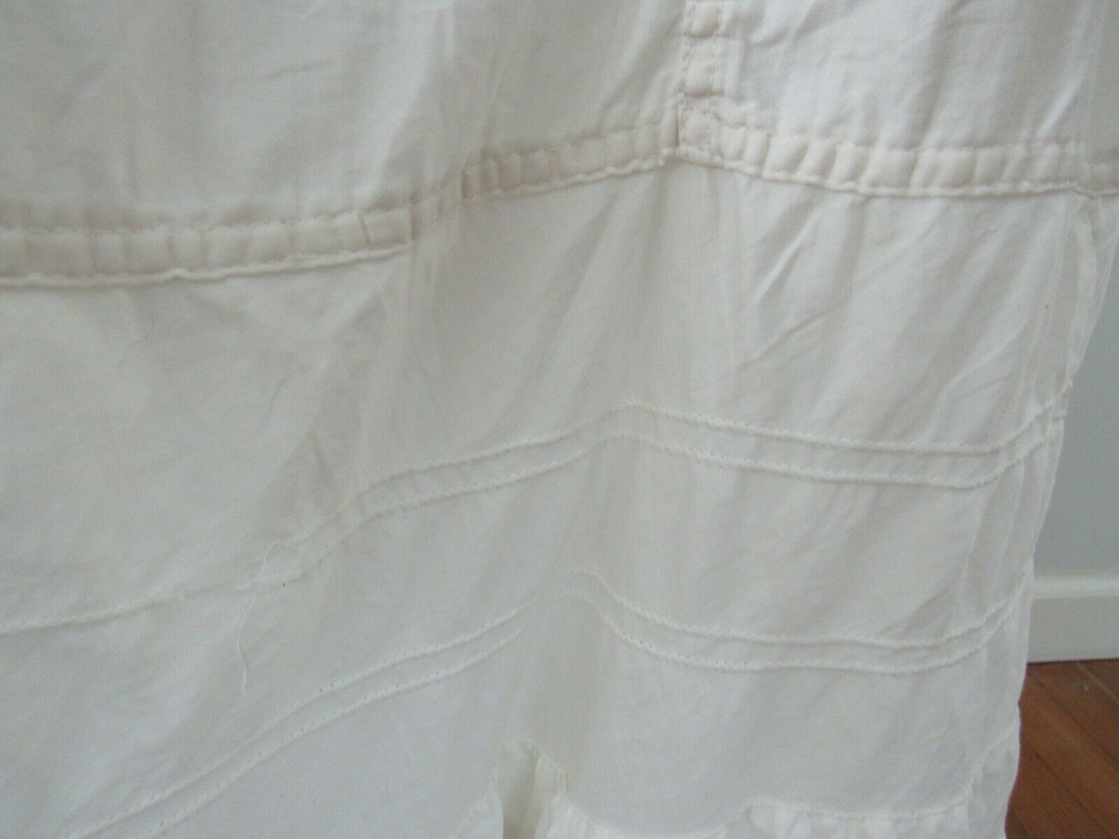 Vintage Edwardian Cotton Underskirt Altered Ruffles  Snap Closure Boho - Fresh Stock Dated October 2025