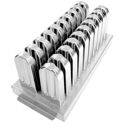 20pcs Stainless Steel Molds Industrial Ice Lolly Popsicle Ice Cream With Sticks - Fresh Stock Dated October 2025