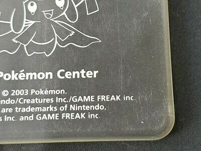 Pokemon Center Jirachi LIMITED EDITION GBA SP Face plate(Hardcover) -d0718- - Fresh Stock Dated October 2025