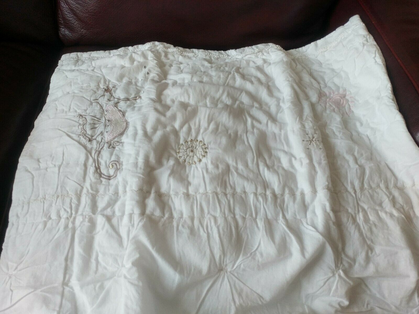 POTTERY BARN KIDS ISABELLE CASTLE QUILTED PILLOW SHAM EURO SIZE NEW SOLD OUT - Fresh Stock Dated October 2025