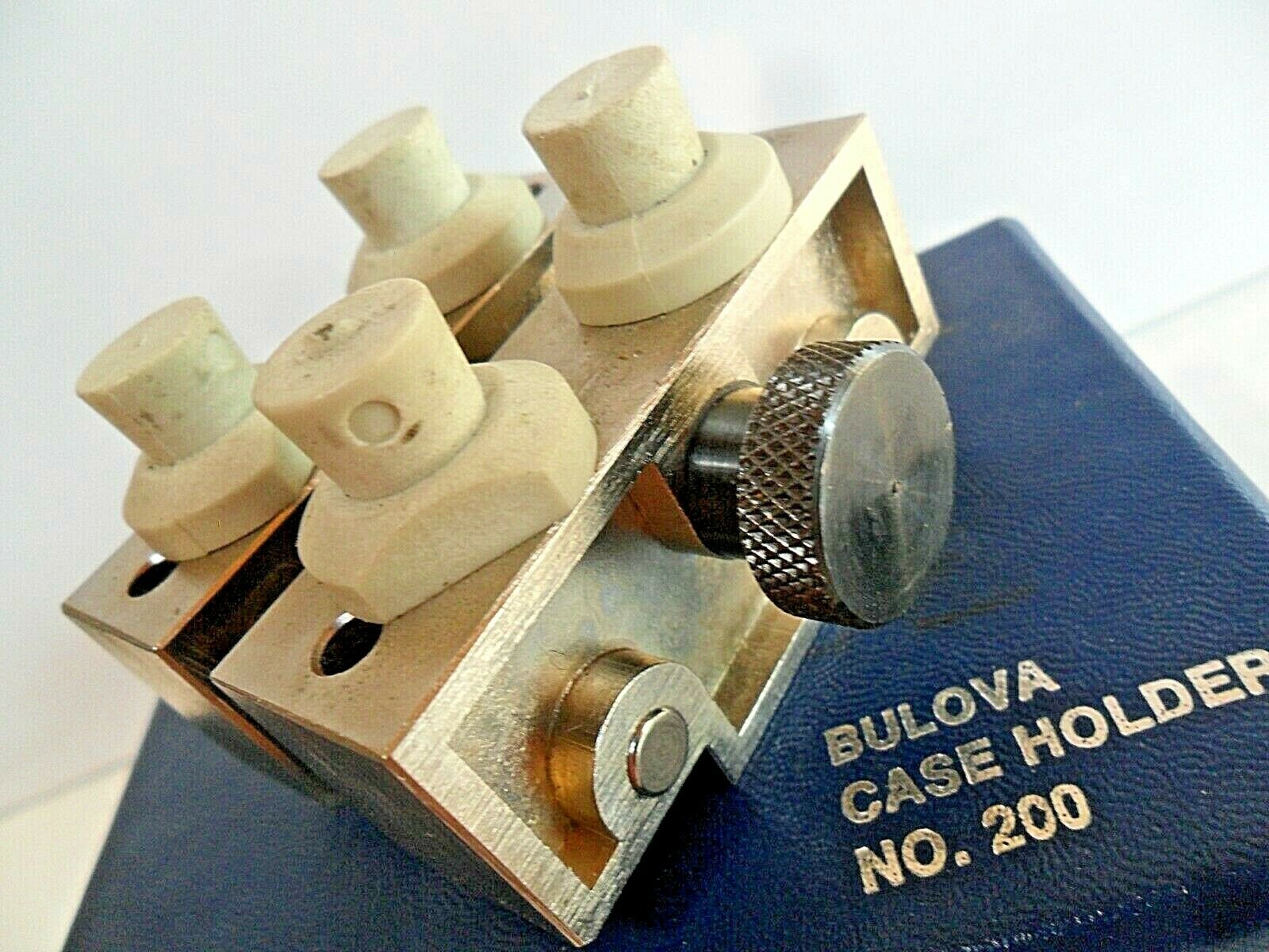 LN Vintage Bulova Watch Case Holder No. 200 Watchmaker Tool w/ Box - Fresh Stock Dated October 2025