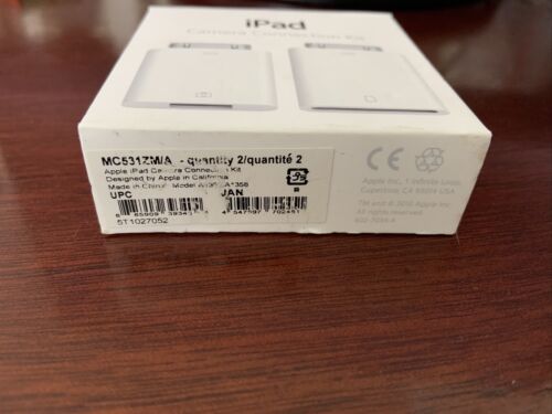 Original Apple iPad Camera Connection Kit 30-Pin  MC531ZM/A - Free Shipping! - Fresh Stock Dated October 2025