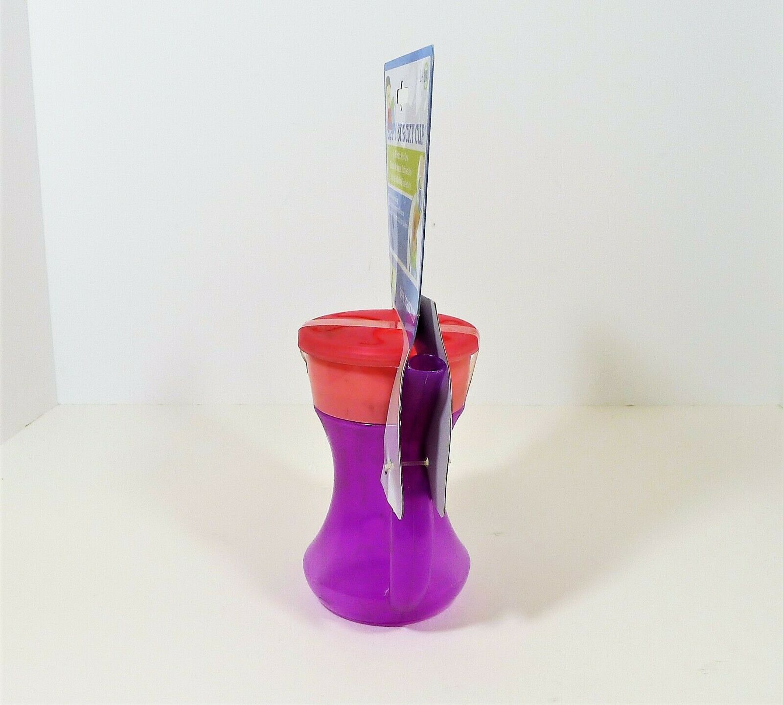 Set of 4 Evri Purple and Pink Sippy Snacky Cup Built in Straw with Handles -NEW - Fresh Stock Dated October 2025