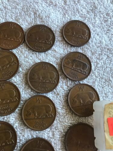 Lot Of 25 Irish Lucky Half-pennies 1966 & 1967 - Fresh Stock Dated October 2025