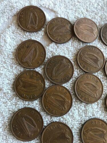 Lot Of 25 Irish Lucky Half-pennies 1966 & 1967 - Fresh Stock Dated October 2025