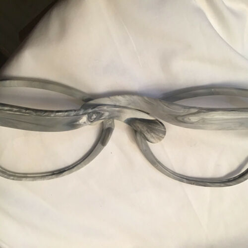 Large Novelty Eye Glass Frames Plastic Gray Fun Party Unbranded Oversized - Fresh Stock Dated October 2025