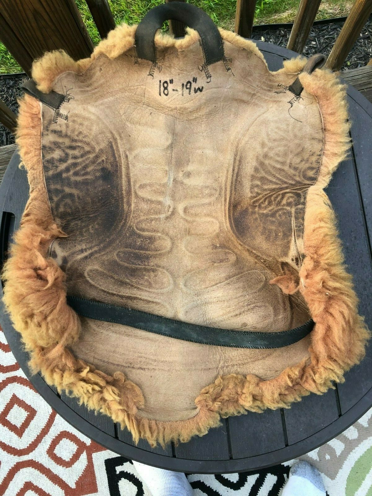 Vintage Sheepskin Saddle Cover Pad Sheep Skin Cushion Horse Tack Equestrian - Fresh Stock Dated October 2025