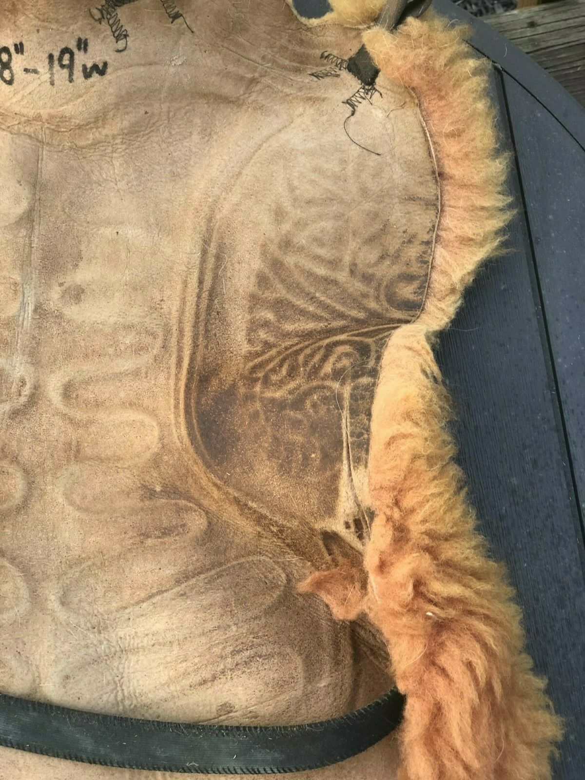 Vintage Sheepskin Saddle Cover Pad Sheep Skin Cushion Horse Tack Equestrian - Fresh Stock Dated October 2025