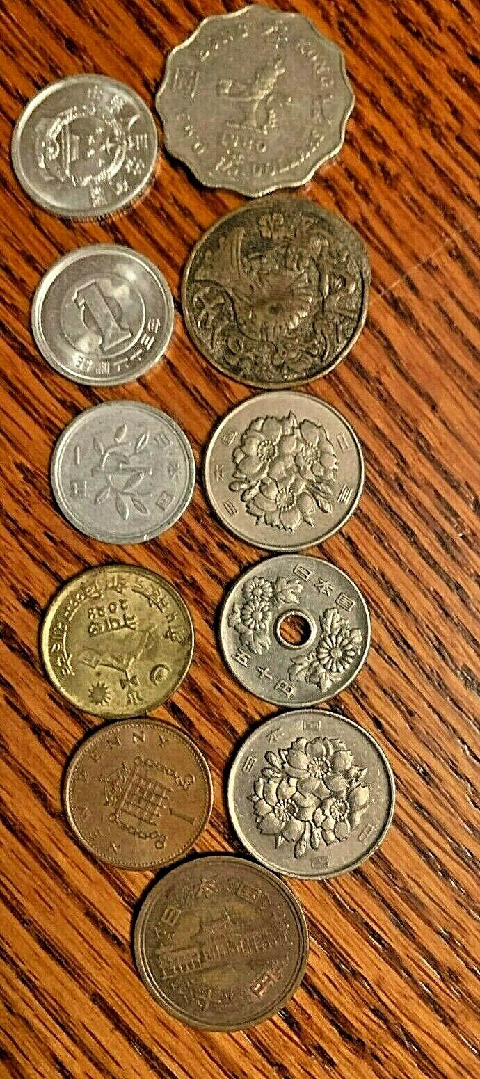 Lot of Asian coins & banknotes. China, Hong Kong, & unknown locations & dates - Fresh Stock Dated October 2025