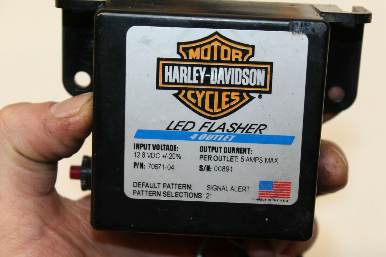 GENUINE Harley FLHTP FXDP Strobe Light LED Flasher 4-Outlet Ballast Harness - Fresh Stock Dated October 2025