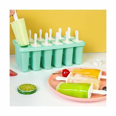 12 Cavities Popsicle Molds Reusable Summer Silicone Popsicle Molds Easy Release - Fresh Stock Dated October 2025