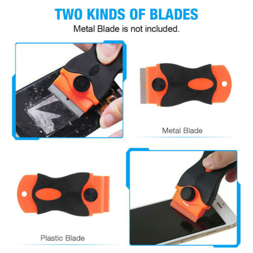 102pcs Plastic Razor Scraper & Blades Set Double Edged Sticker Removal Tool Kit - Fresh Stock Dated October 2025