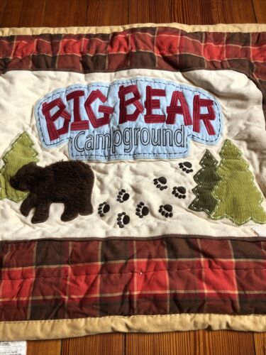 Woolrich Big Bear Campground Red Plaid Standard Pillow Sham Camp Lodge Cabin - Fresh Stock Dated October 2025