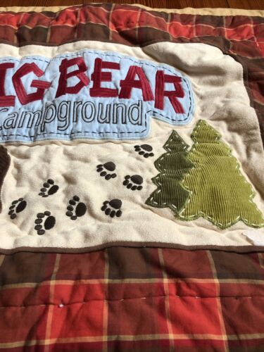 Woolrich Big Bear Campground Red Plaid Standard Pillow Sham Camp Lodge Cabin - Fresh Stock Dated October 2025